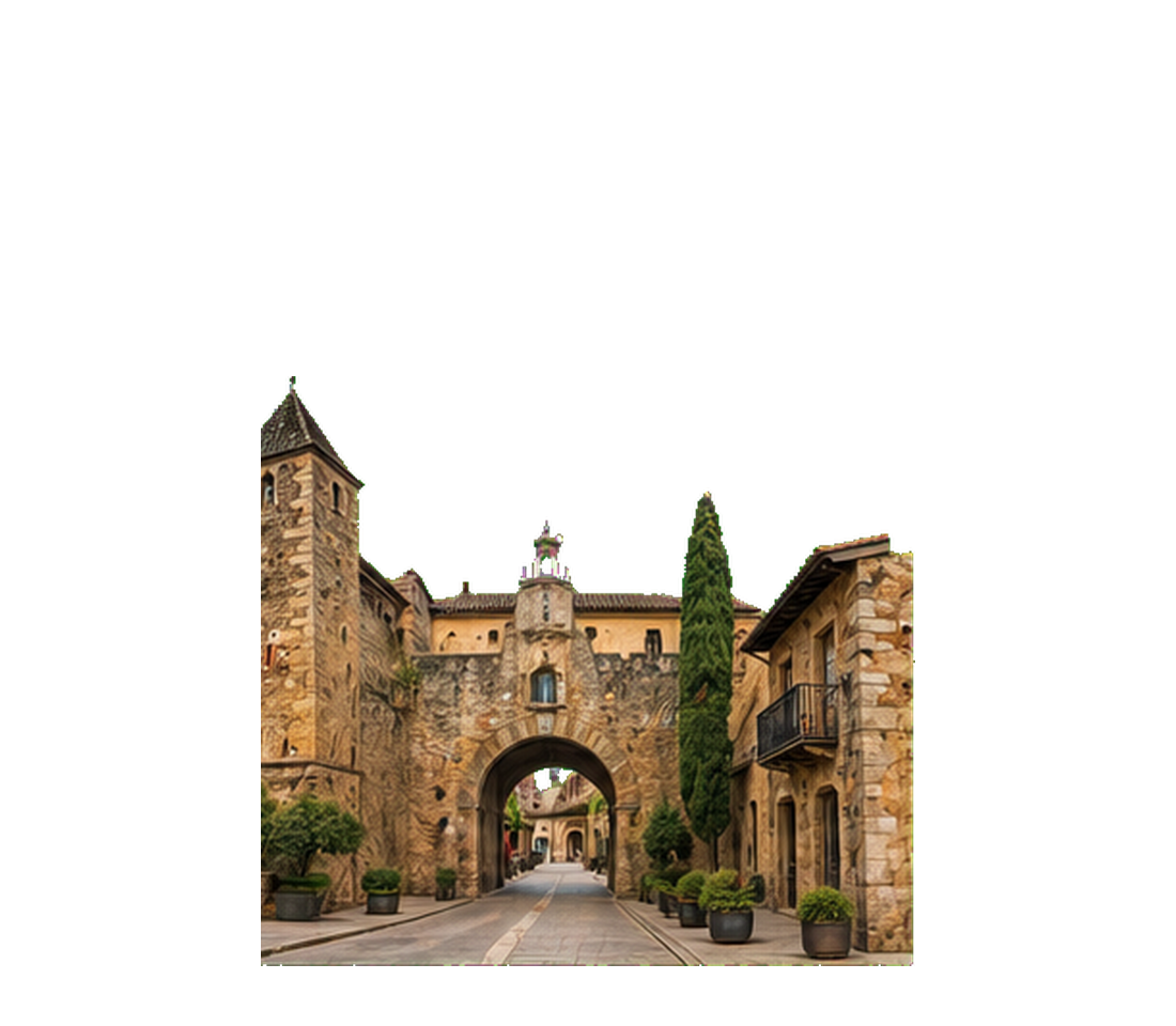 Spanish village gate
