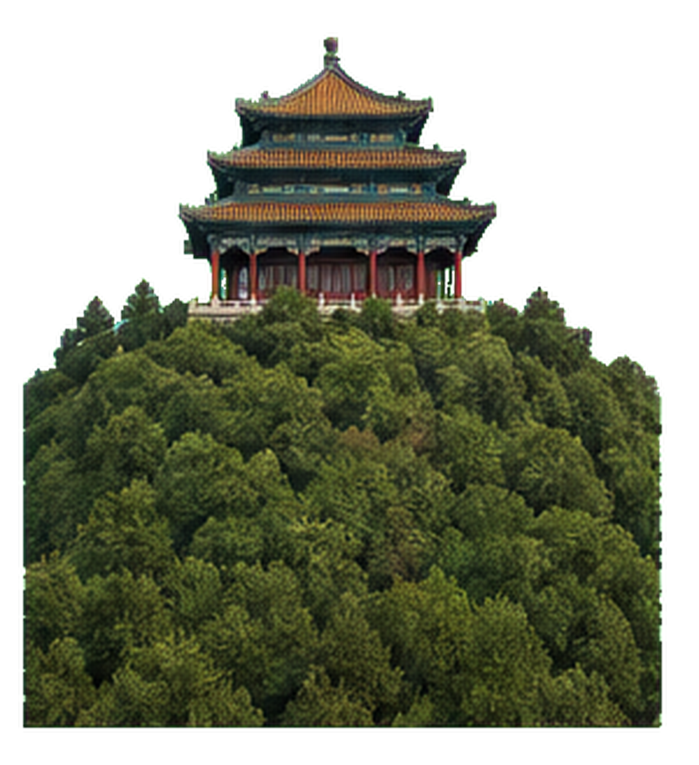 Hilltop Jingshan pavilion