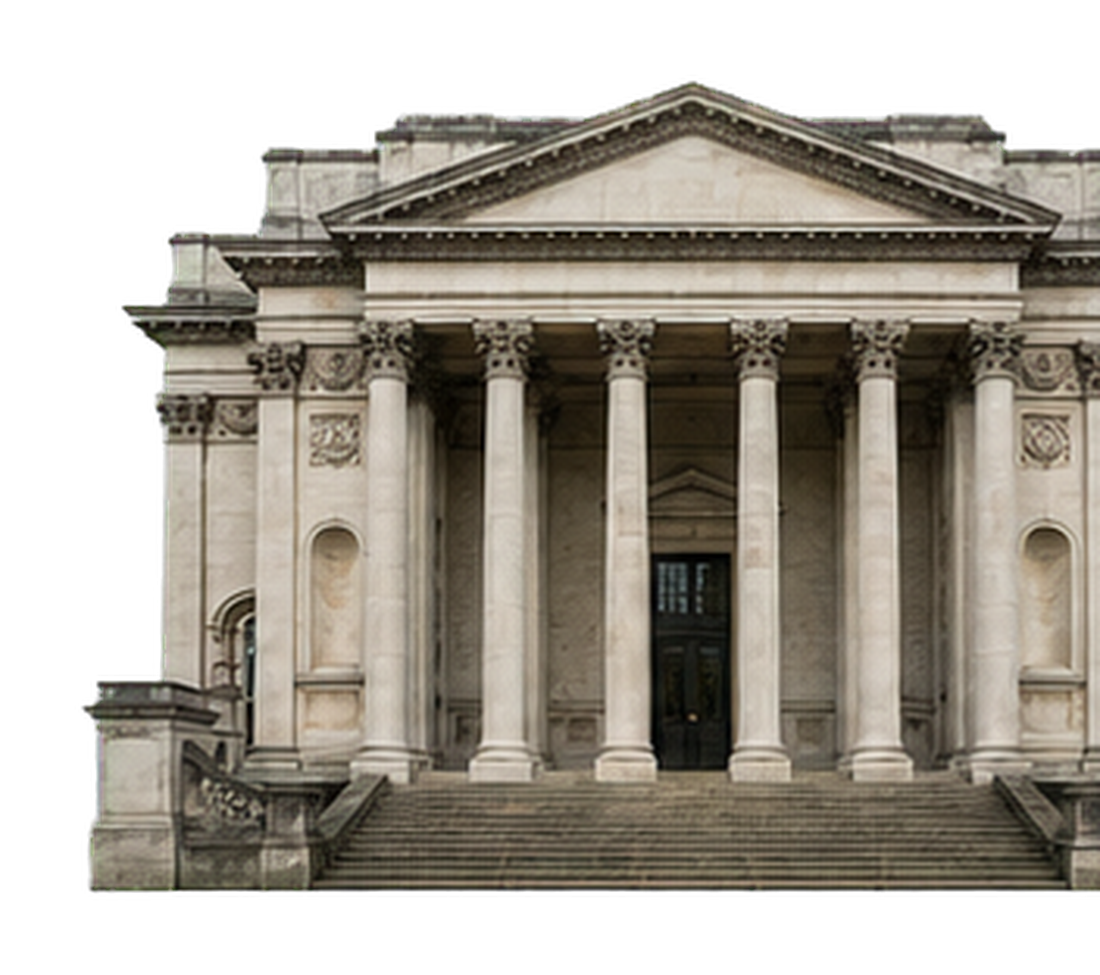 Neoclassical museum facade