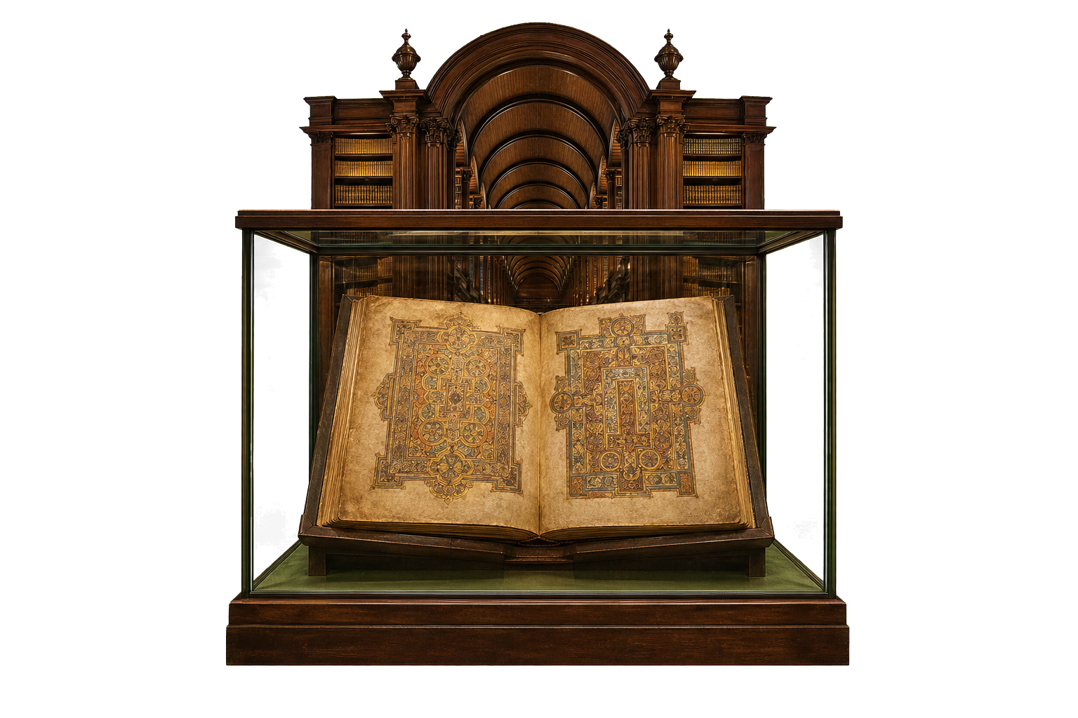 Illuminated manuscript case