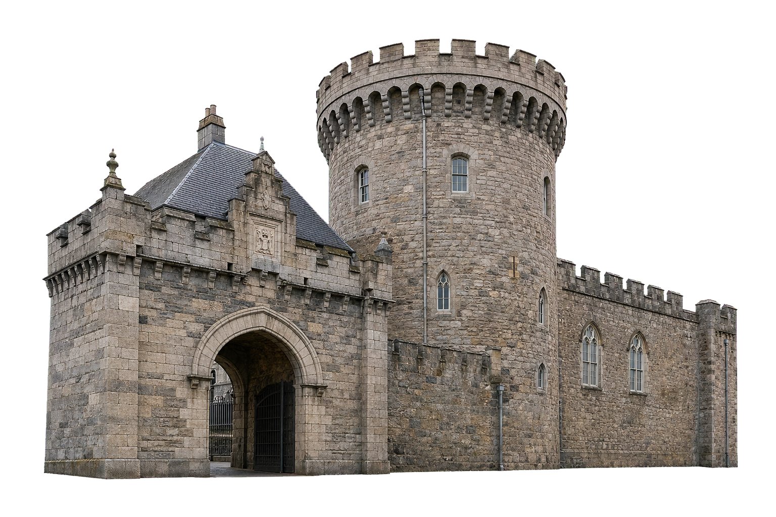 Castle gate and tower