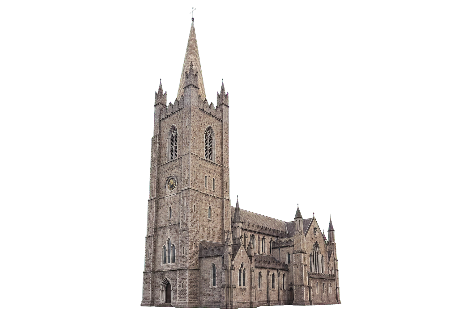 Gothic cathedral tower