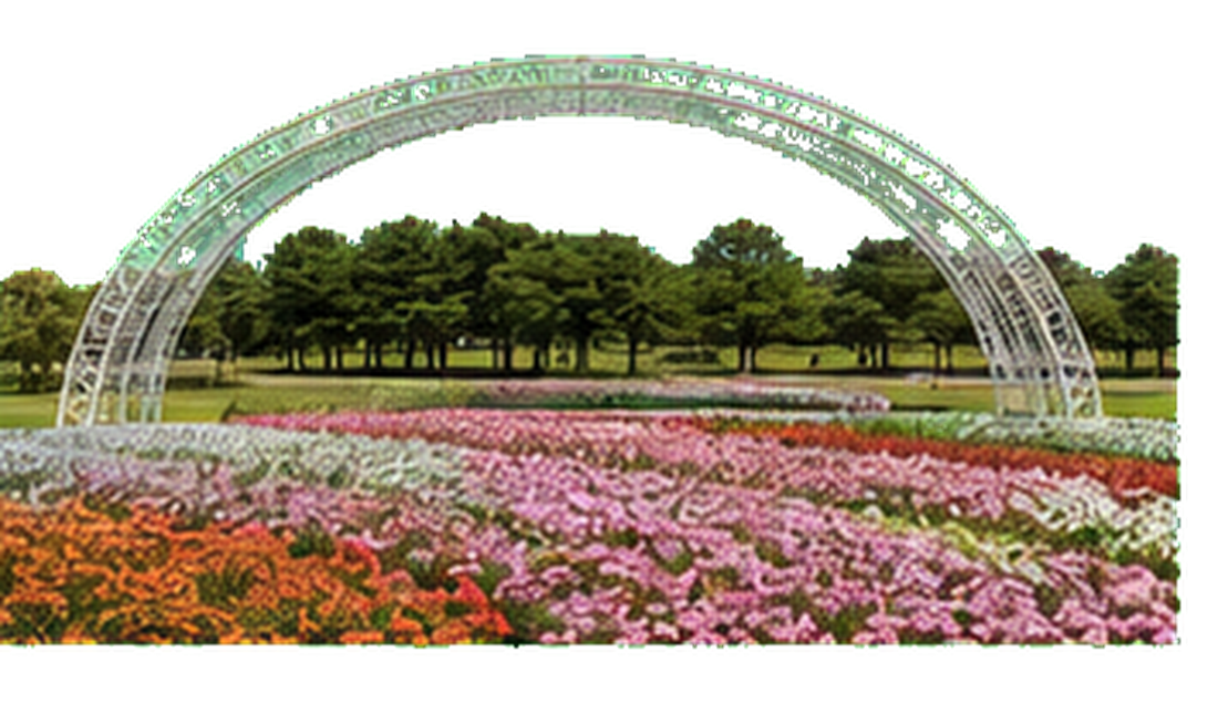 Flower park arch