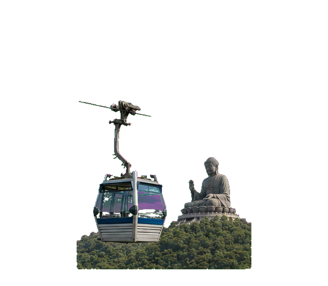 Cable car and Big Buddha