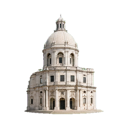 White domed pantheon