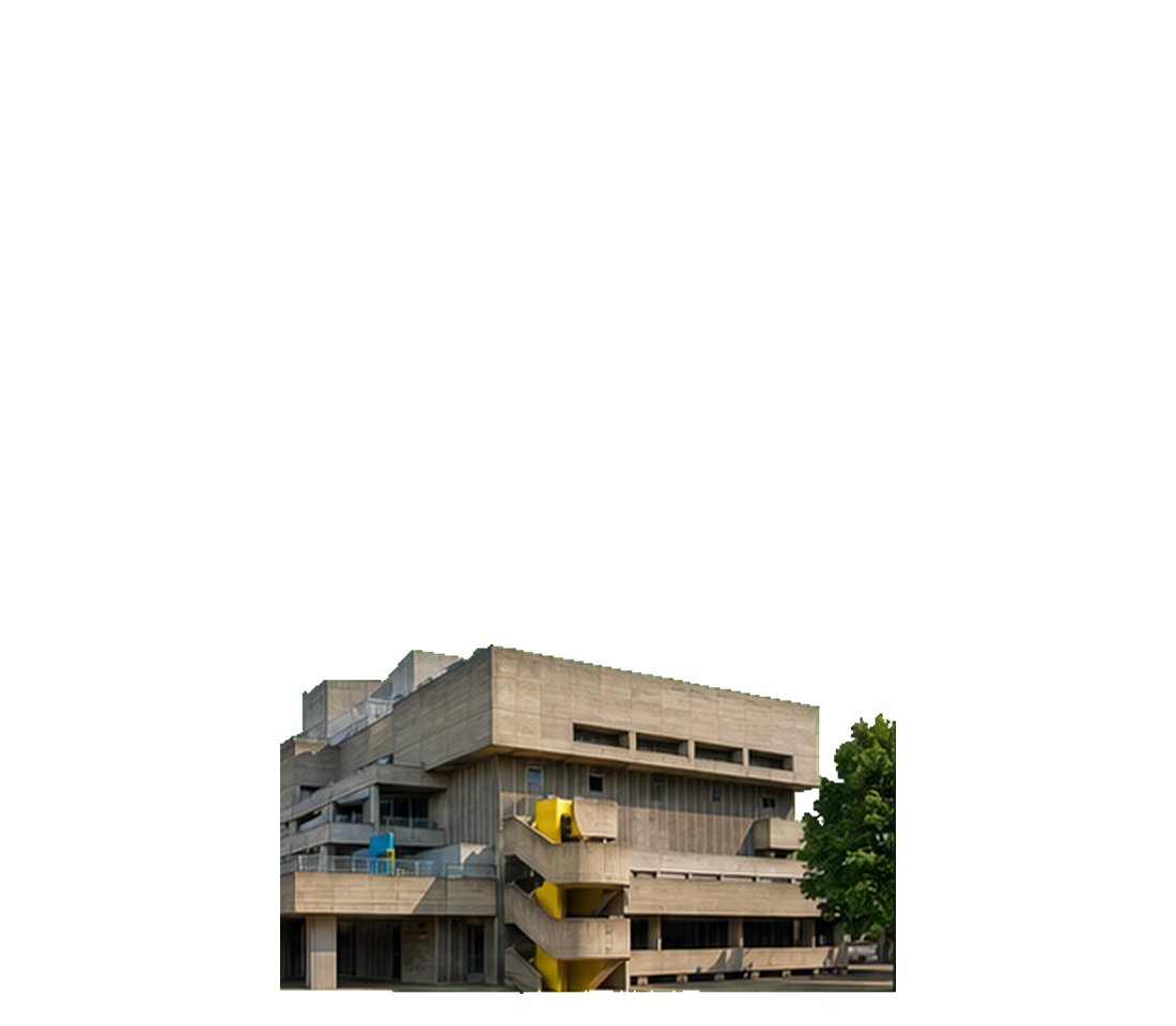 Brutalist arts block