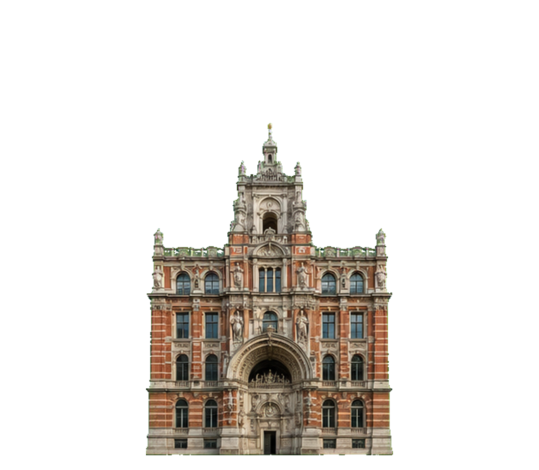 Ornate museum arch