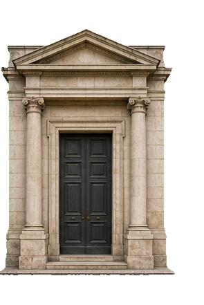 Classical academy doorway