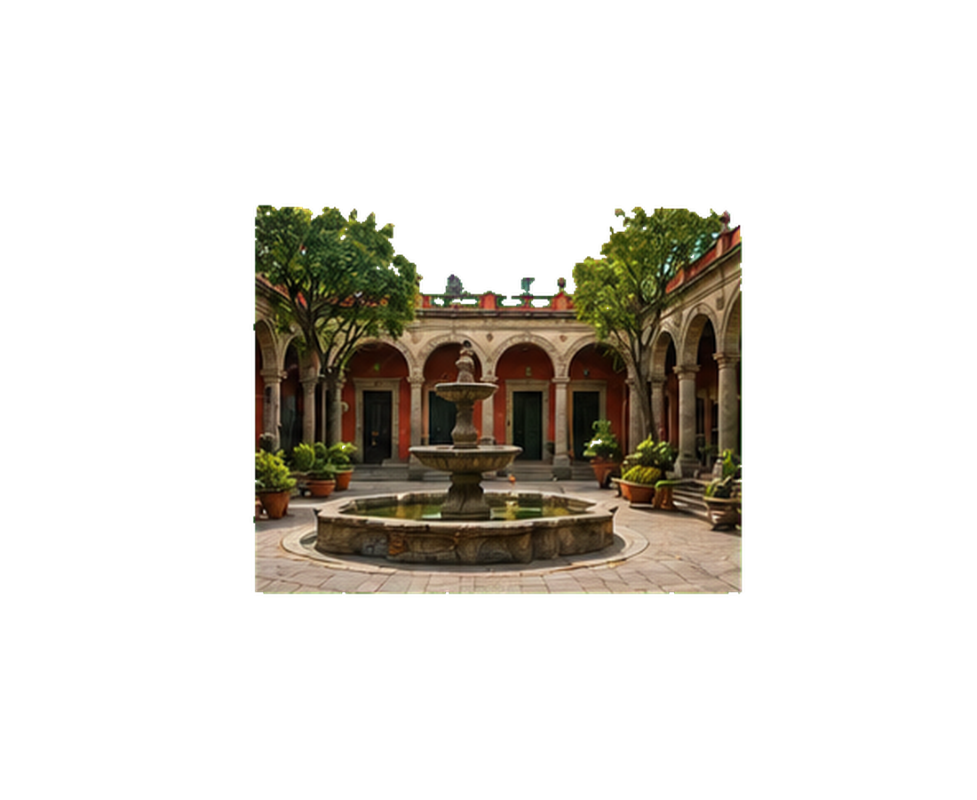 Colonial courtyard museum