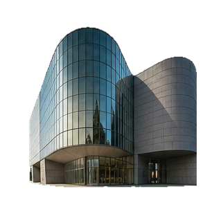 Curved cultural museum