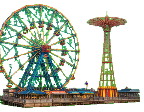 Boardwalk ferris wheel