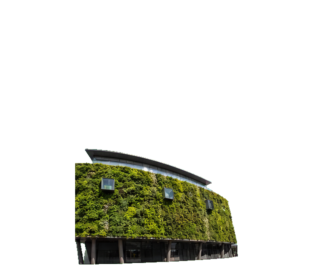 Green-wall museum facade