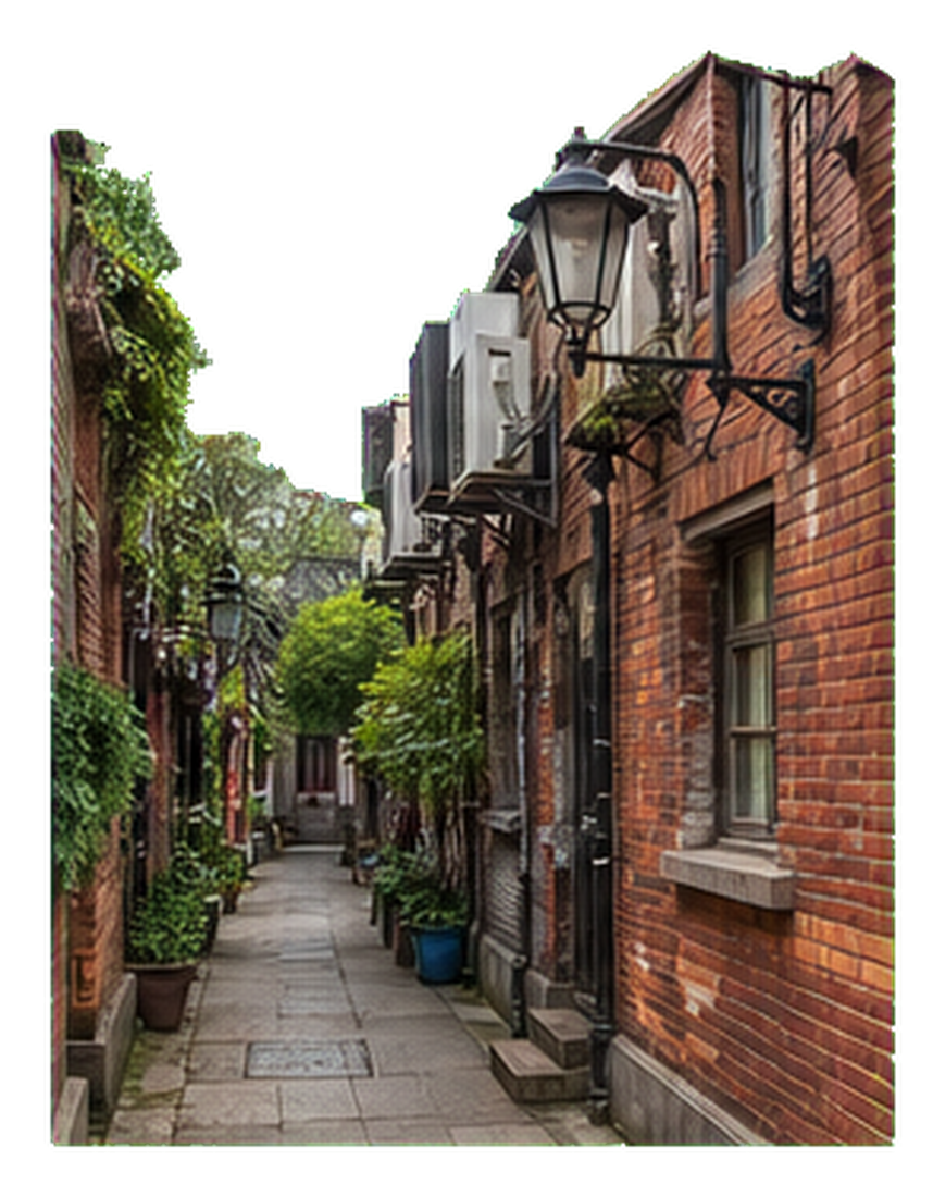 Lilong alley brick lane
