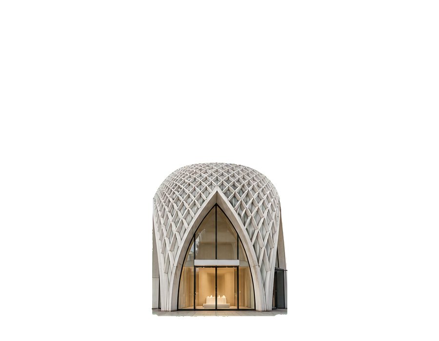 Fashion avenue arch