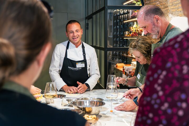 Authentic Roman Pasta & Tiramisu Experience with Italian Wine