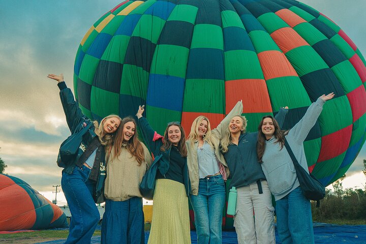 Balloon flight Teotihuacan Natural Cave Breakfast and Transportation
